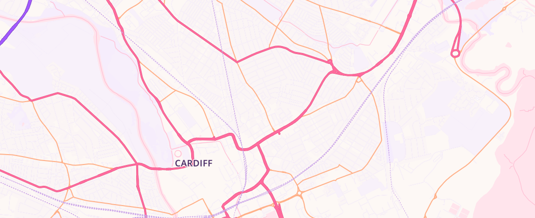 Map showing The Parus Autocentre, Cardiff