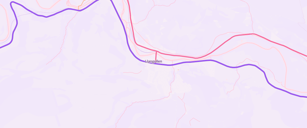 Map showing the location of Stans Of Llangollen