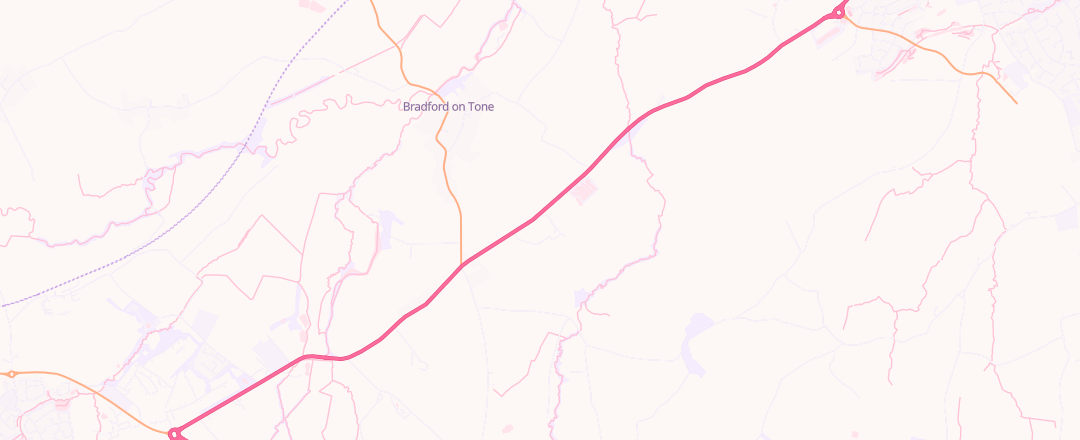 Map showing Total Triumph, Taunton