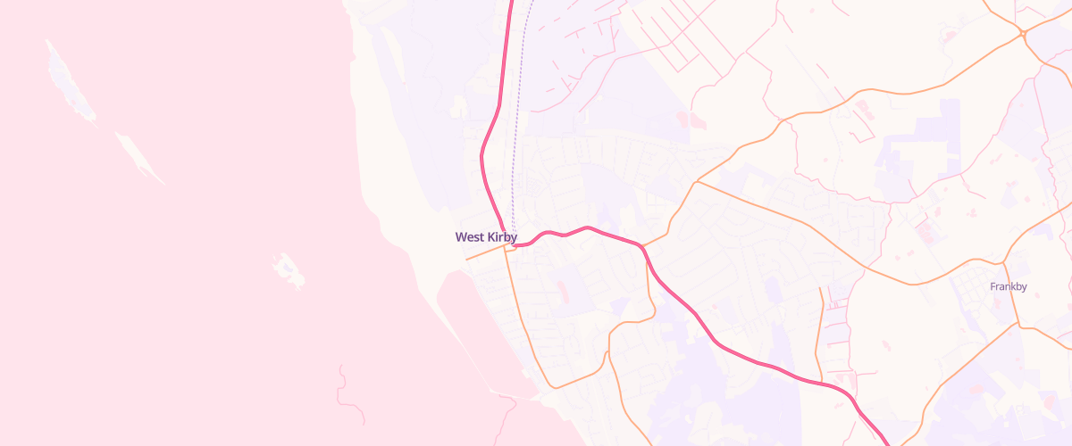 Map showing the location of Mfg Morrisons West Kirby