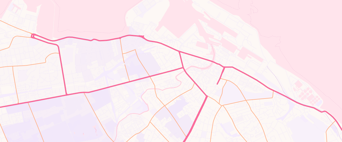 Map showing the location of Mfg Ferry Road