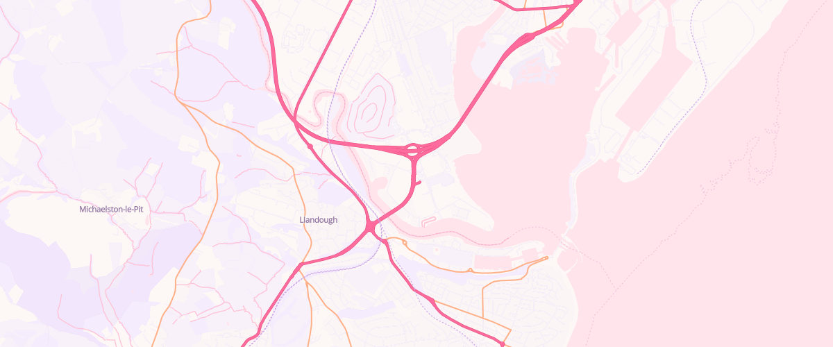 Map showing the location of Mfg Morrisons Cardiff Bay
