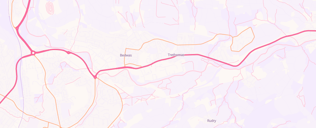 Map showing South Wales Service Centre Limited, Caerphilly