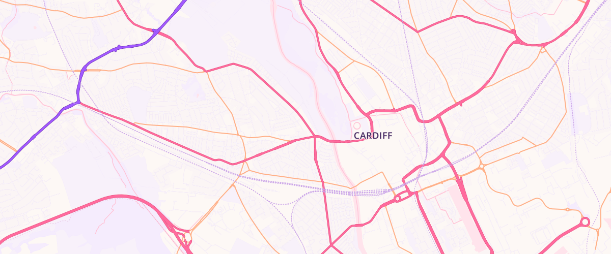 Map showing the location of Rontec Cathedral