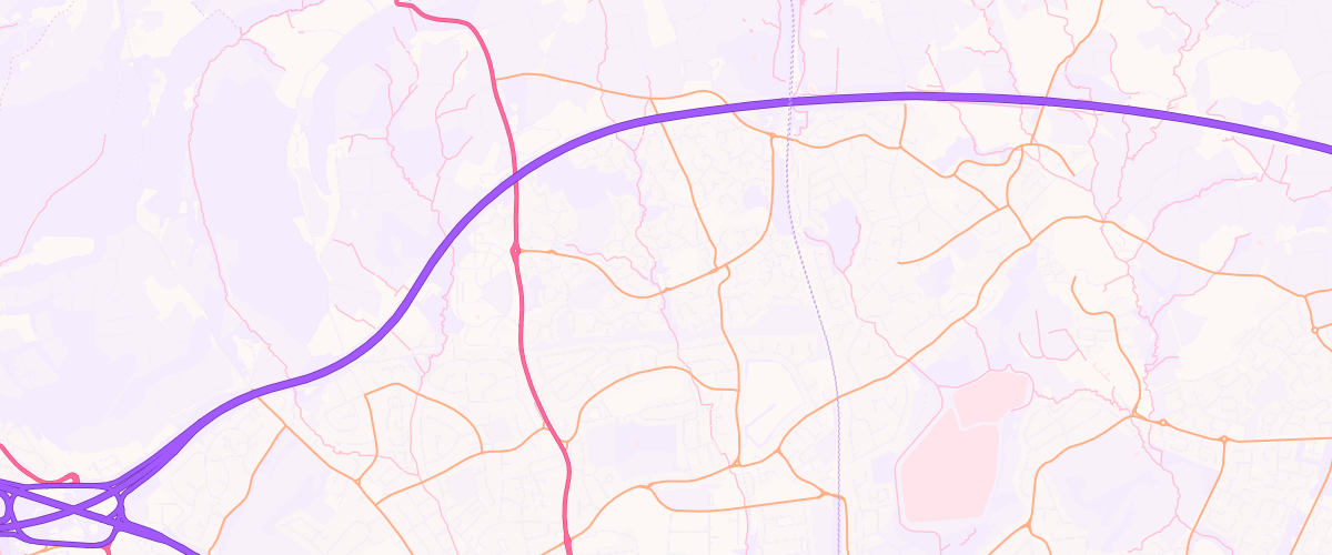 Map showing the location of Sainsburys Thornhill