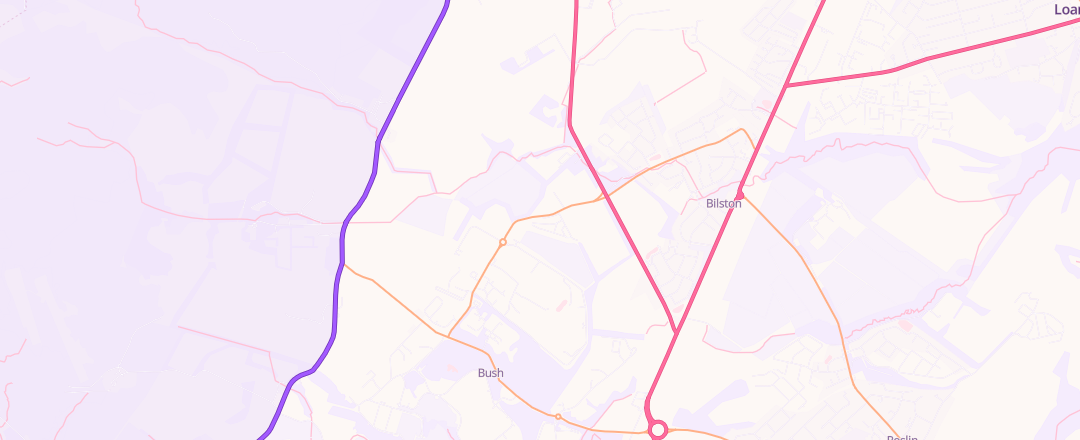Map showing Wright Automotive, Pentlandfield