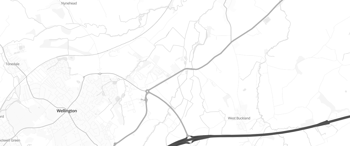 Map showing the location of Piccadilly Service Station