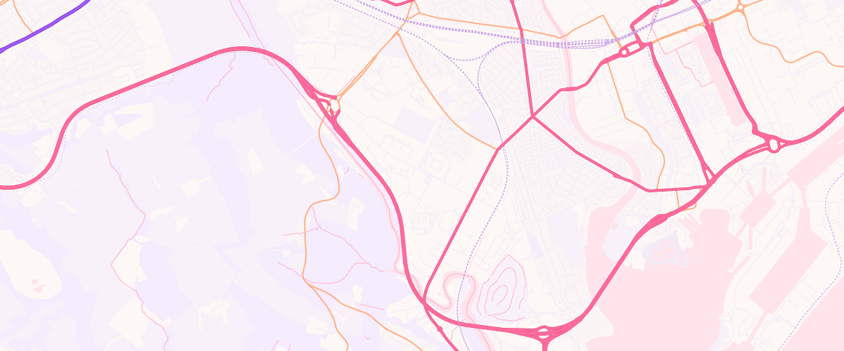 Map showing the location of Pgg Hadfield Rd