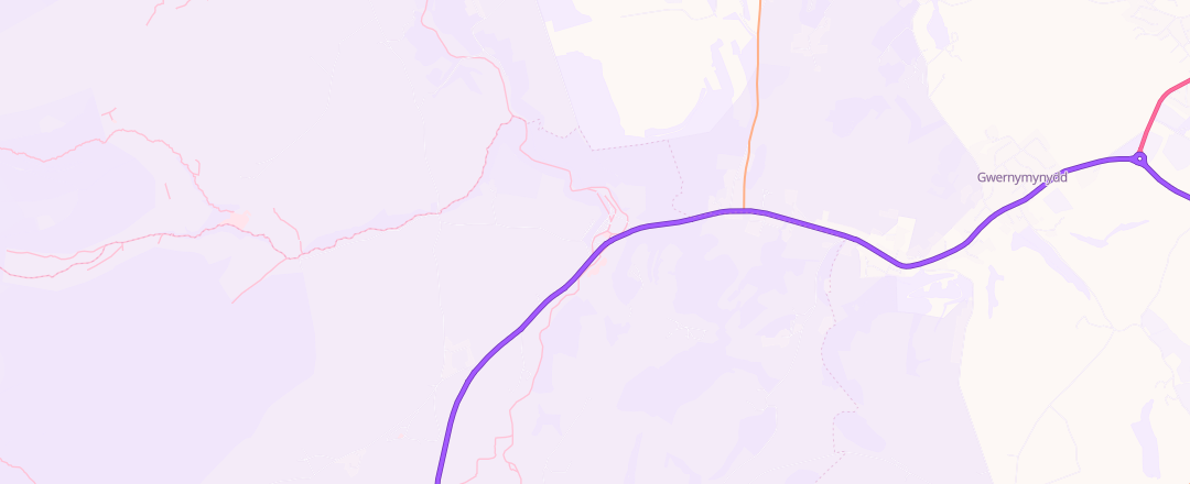 Map showing Loggerheads Garage, Mold