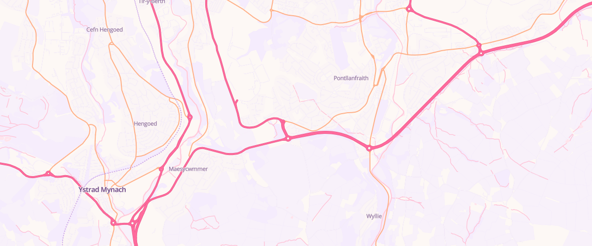 Map showing the location of Crown Cross Service Station