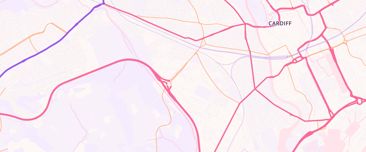 Map showing the location of Asda Leckwith Road Superstore