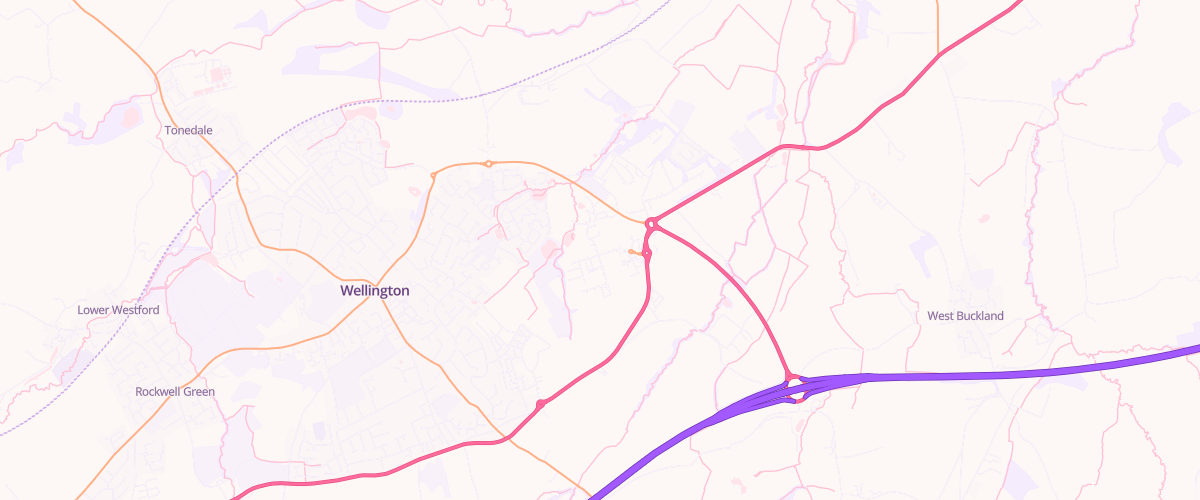 Map showing the location of Mfg Wellington Pr
