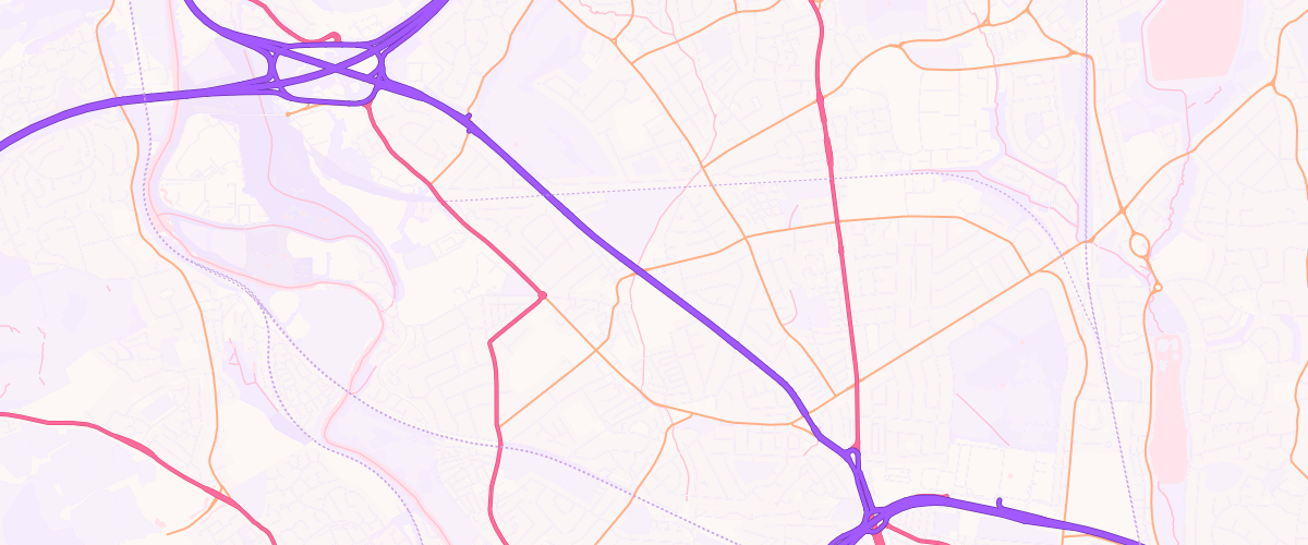 Map showing the location of Cardiff Tyn-Y-Parc Express