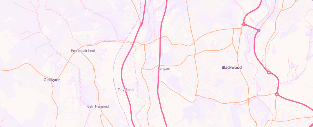 Map showing Steven Andrew Knibbs, Blackwood