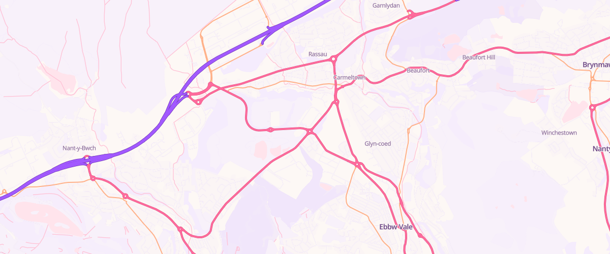 Map showing the location of Mfg Morrisons Ebbw Vale