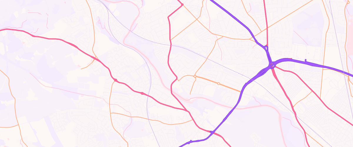 Map showing the location of Tivoli Service Station
