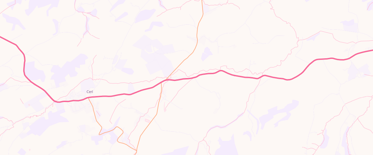 Map showing the location of Glanmule Garage