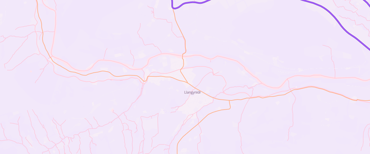 Map showing the location of Llangynidr Service Station Ltd