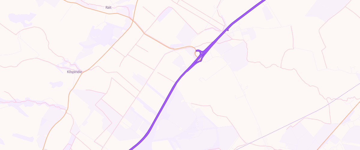 Map showing the location of Inchmichael Forecourt