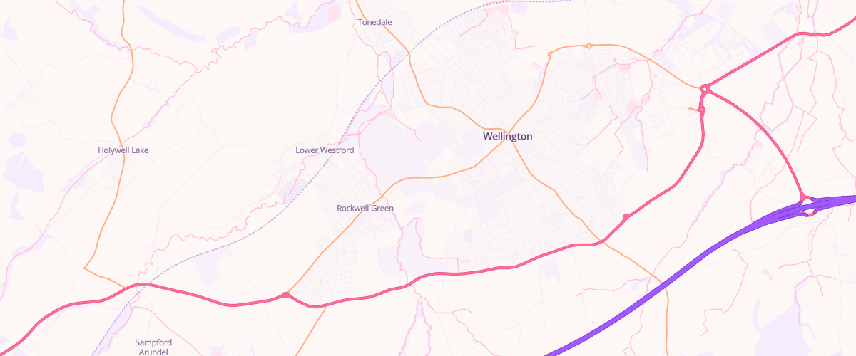 Map showing the location of Mfg Courtfields