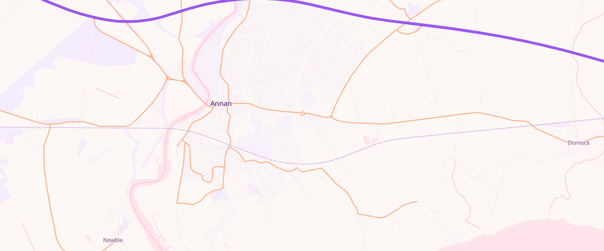 Map showing the location of Annan Superstore Petrol Filling