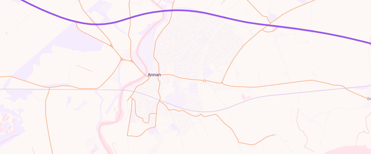 Map showing the location of Cally Service Station