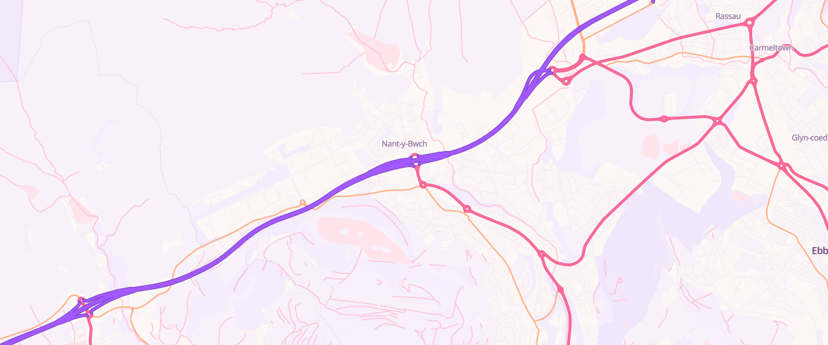 Map showing the location of Ambay Service Station