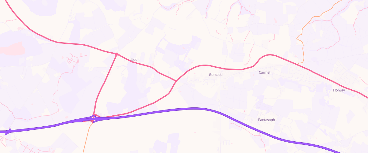 Map showing the location of Asda Singing Kettle S/stn