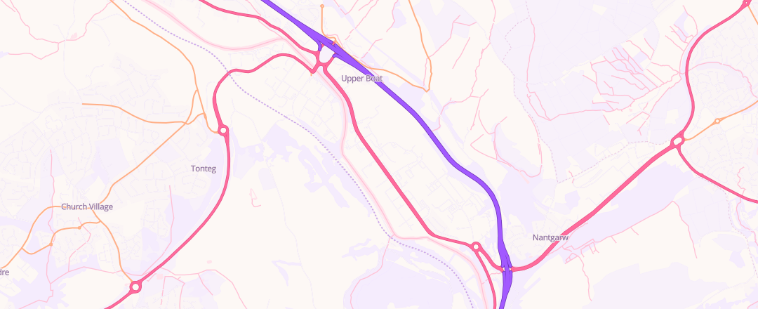 Map showing Treforest Cervice Centre Ltd, Pontypridd