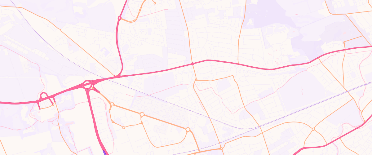 Map showing the location of Corstorphine Extra Petrol Filling