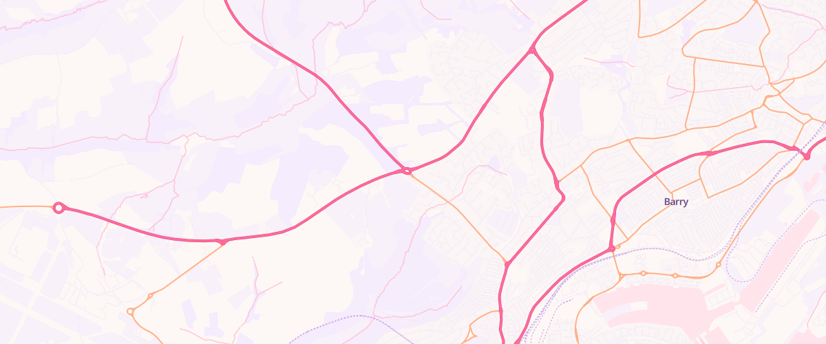 Map showing the location of Shell Barry