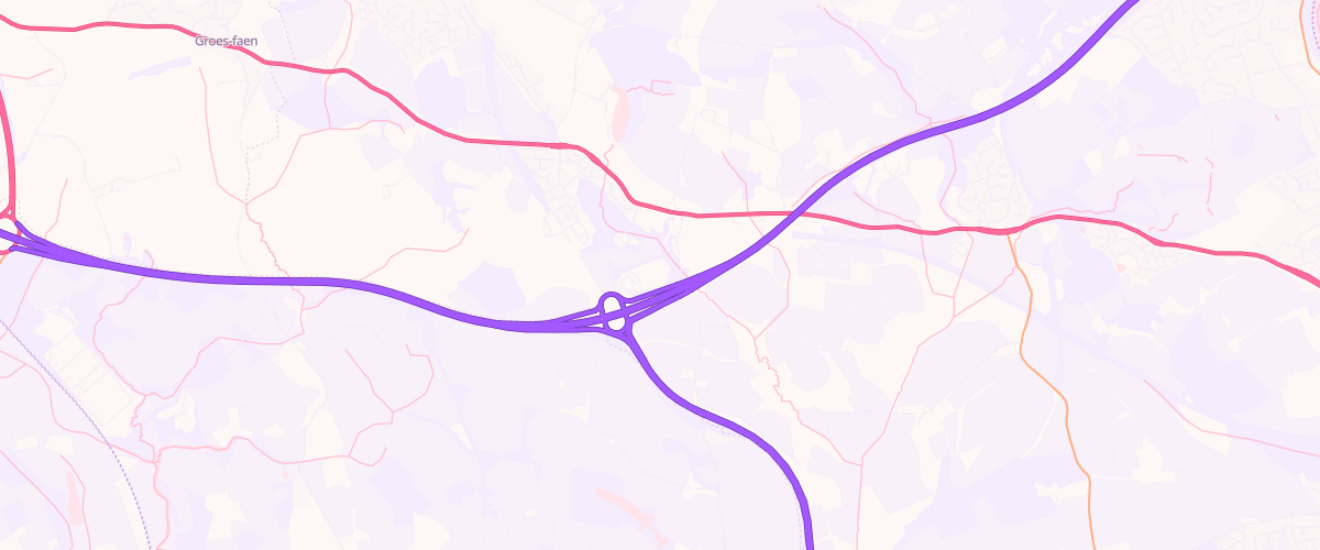 Map showing the location of Rontec Cardiff West