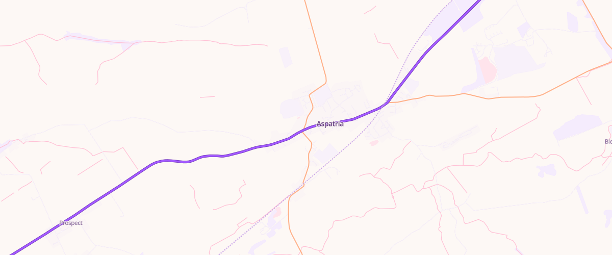 Map showing the location of Lr Ja Allen