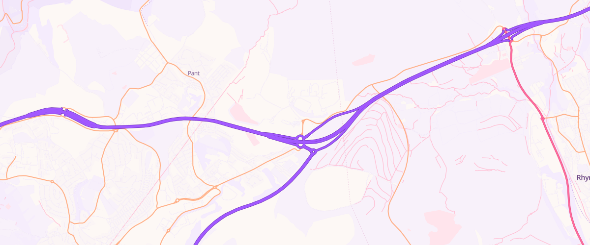 Map showing the location of Asda Merthyr Tydfil Superstore
