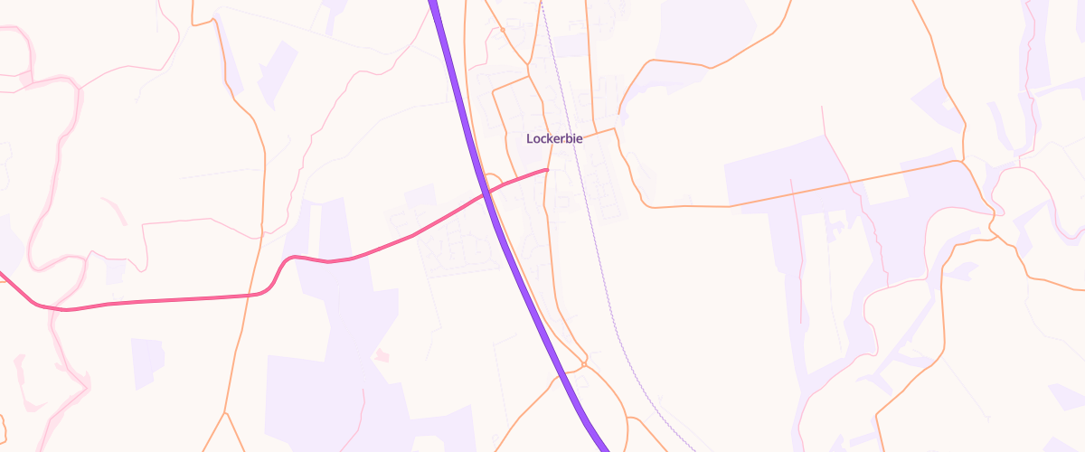 Map showing the location of Eg Lockerbie Pfs
