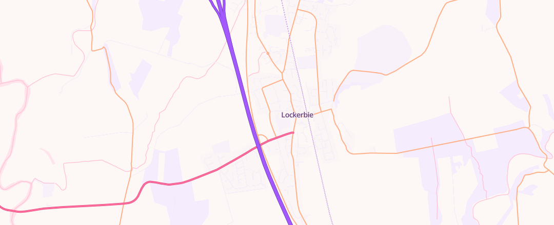 Map showing Morton Motors, Lockerbie