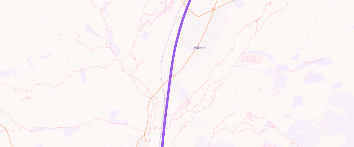 Map showing the location of Mfg Willand