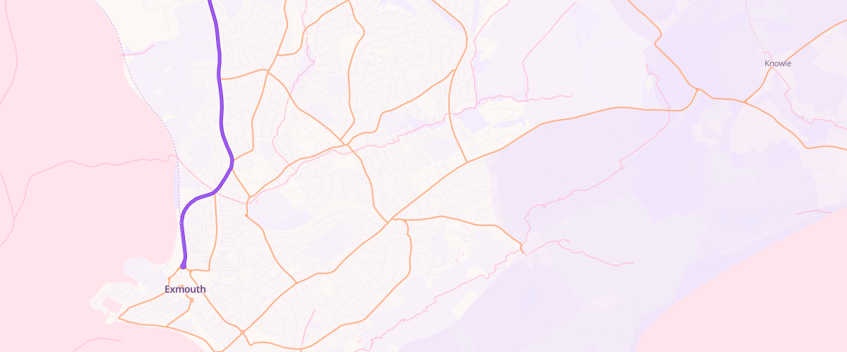 Map showing the location of Exmouth Superstore Petrol Filling
