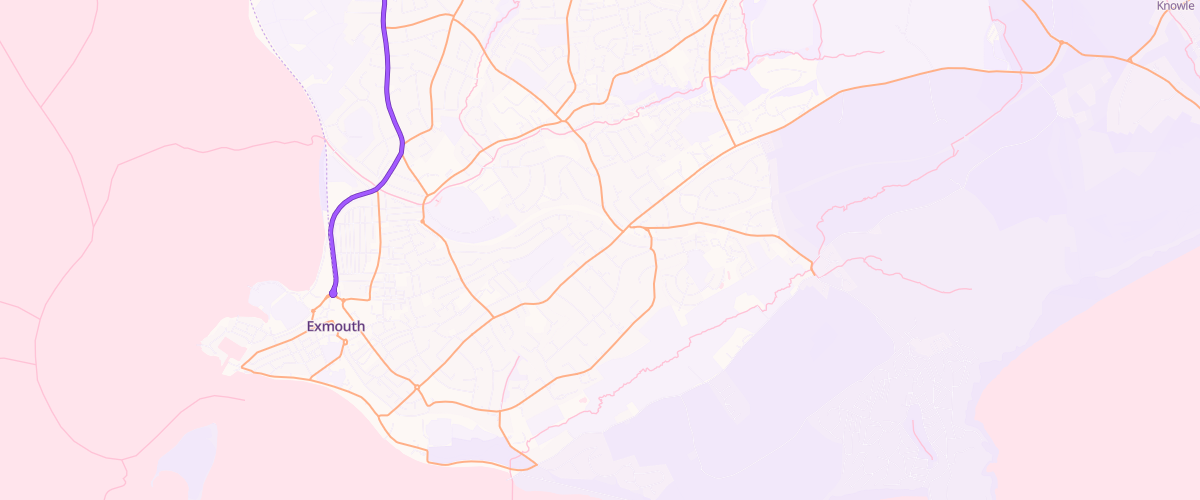 Map showing the location of Salterton