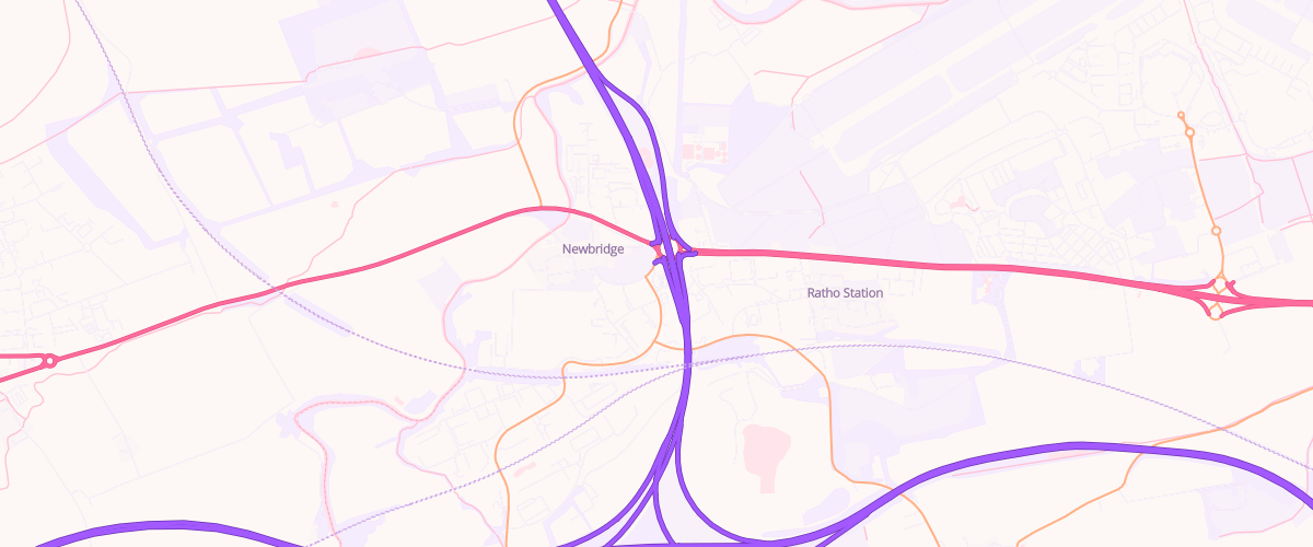 Map showing the location of Mfg Newbridge
