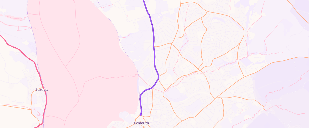 Map showing the location of Mfg Exmouth