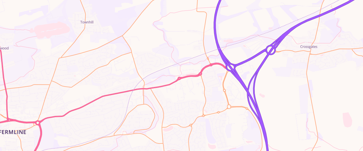 Map showing the location of Asda Dunfermline Superstore