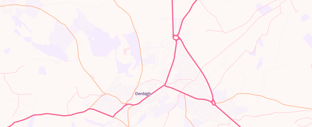 Map showing Autocentre, Denbigh