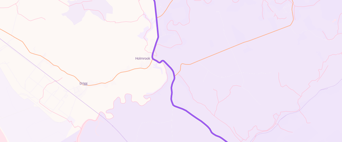 Map showing the location of Holmrook Service Station Ltd