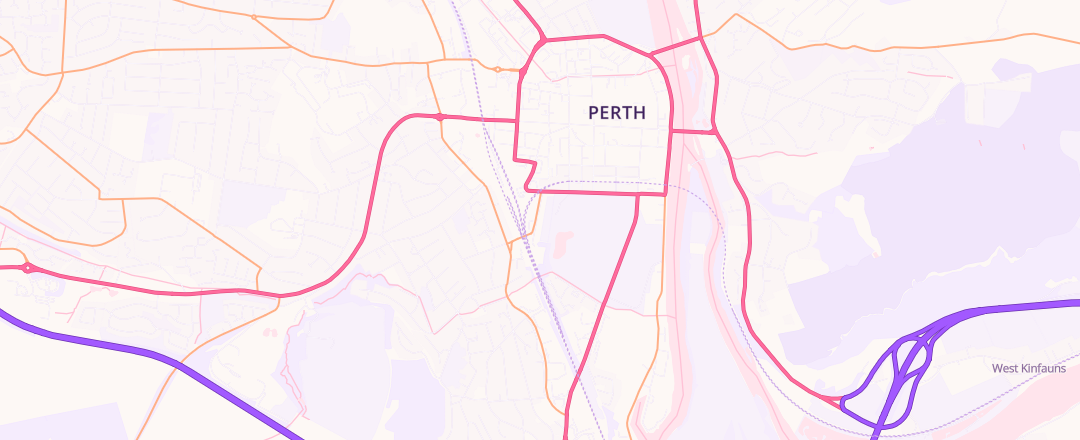Map showing Drysdale Motorcycles Ltd, Perth