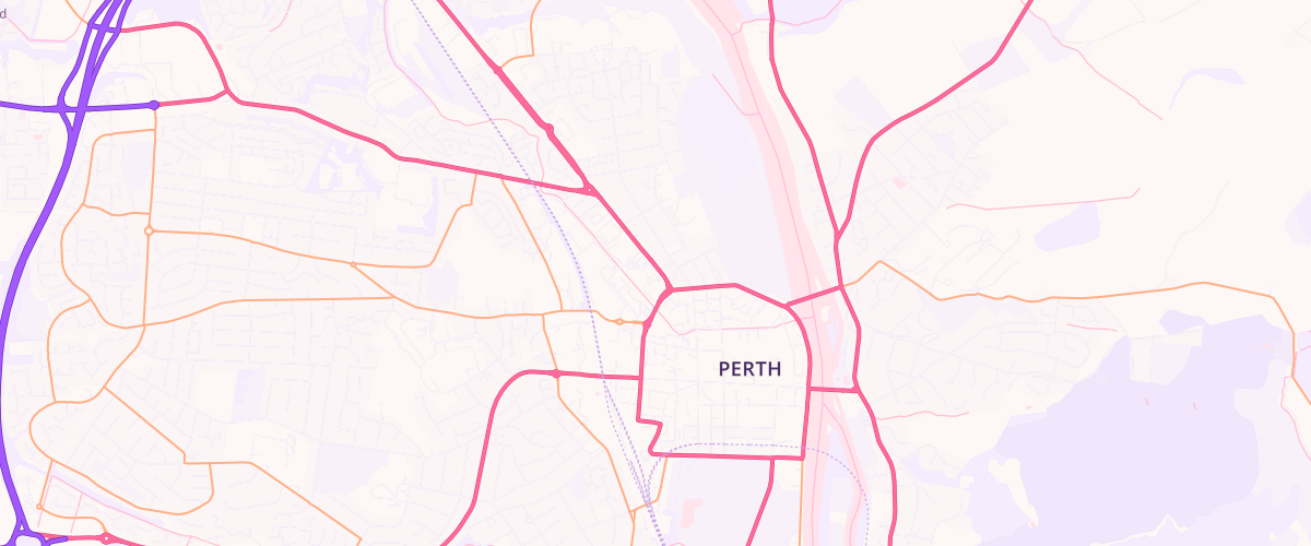 Map showing the location of Tgc St Johnstone