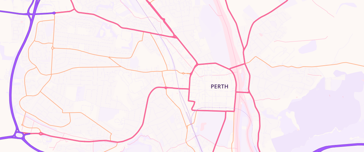Map showing the location of Mfg Morrisons Perth