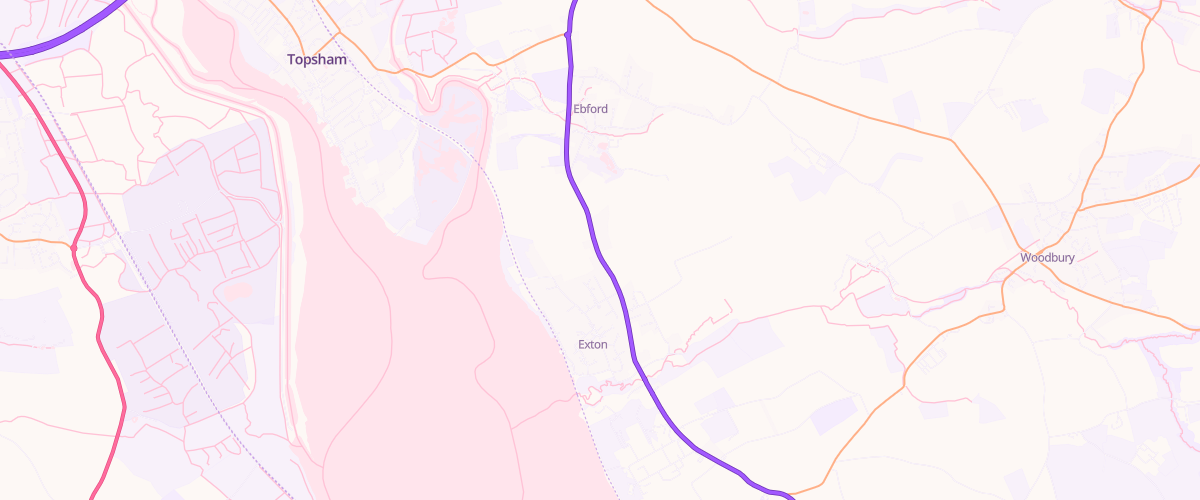 Map showing the location of Ascona Exton Service Station