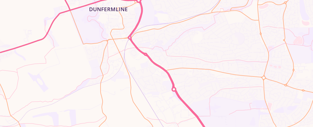Map showing Kwik Fit, Dunfermline