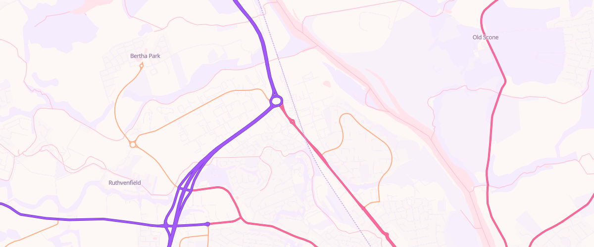 Map showing the location of Perth Services Sf Connect